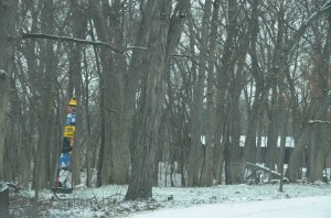 Margaret - the house is visible thanks to the snow on the roof.