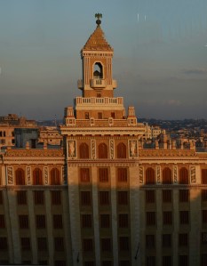 The Bacardi Building at sunset