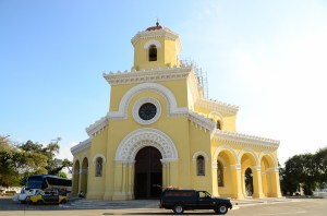 The chapel in the cemetery.  There was a funeral going on while we were there.  Apparently a 10-15 minute affair.