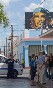 The guy with the gun is like a Brinks armored car guard - not a soldier.