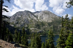 Quintessential view of Lake Tahoe and the mountains