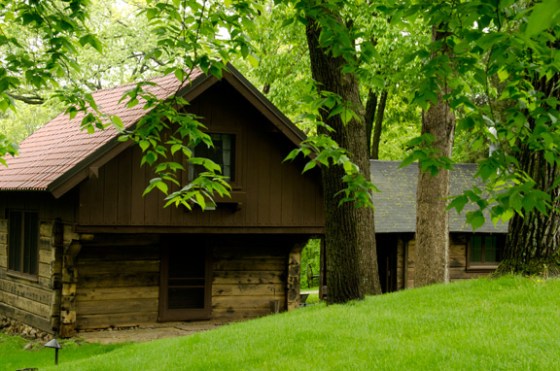 This is the studio or the playhouse - where the actors could practice their parts.