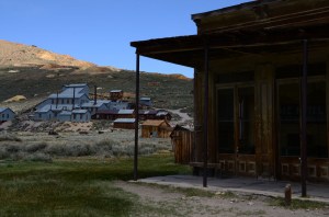 Looking up towards the mine - That was the reason for this town.  When the mine was depleted, the town was abandoned..