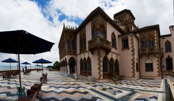 The Ringlings' mansion from the sea side