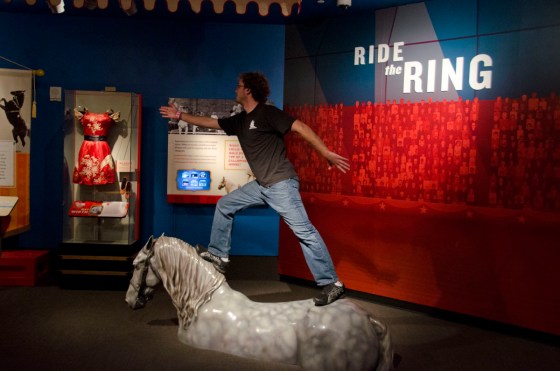 Oscar testing his circus skills