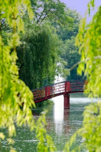 This is the picturesque red bridge, again.