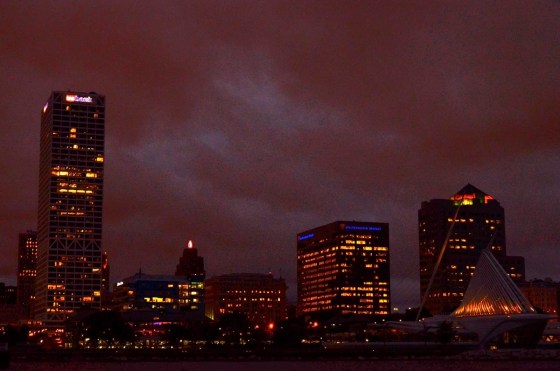Downtown, seen from the Lake. Can you find the Art Museum (on the right hand side)