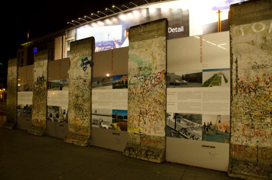 In Potsdammer Platz there are also remnants of the Wall.
