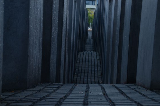 A detail shot of the Holocaust Memorial