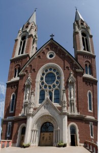 This is the front of the basilica.