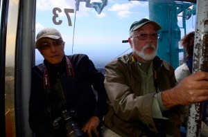 Some people cannot hold a smile for two clicks of the camera.  No one was sick on the ride, despite the facial expressions!