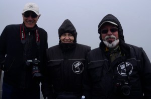 Jon, Galina and Gerry Bundled against the cold.