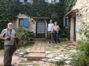 Gerry, Galina and Jon in front of our rooms at Anapama.