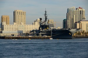 This is a picture of the midway taken from the whale watching boat on our way back into the harbor. From the ship itself, the pictures fail to show how big everything is!