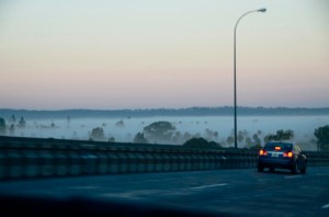 Coronado in the fog.