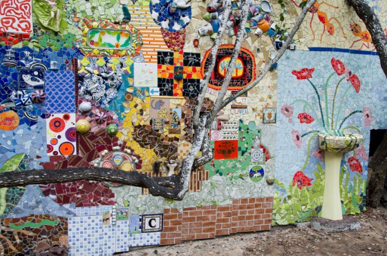 A small view of the "ceramic" garden