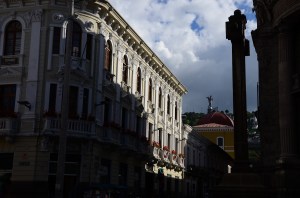 More afternoon light, but the Virgin (not an angel) on the pedestal in the background is a copy of the statue in San Francisco Church.
