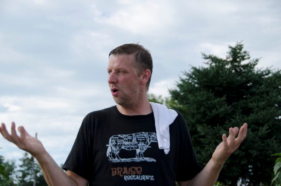 Chef David Swanson, of Braisee, describes the evening's offerings.