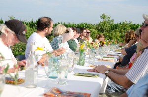 The sun made a spectacular late appearance.