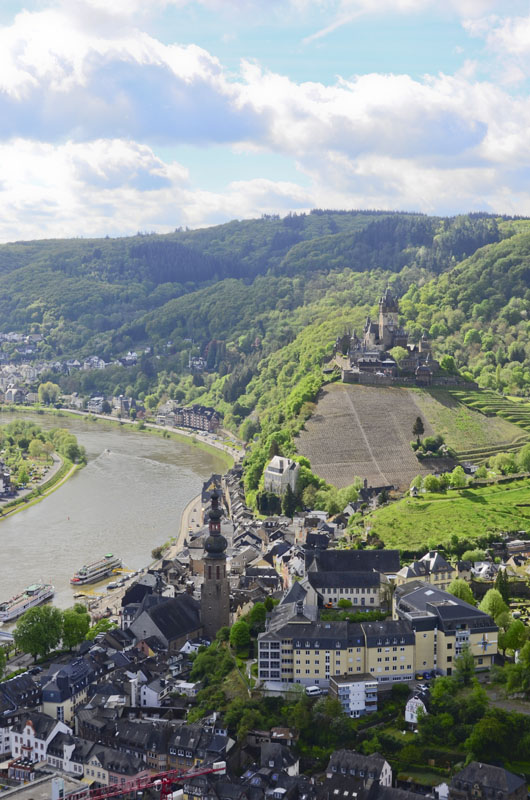 View of the castle from the cross...