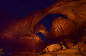 Double Arch by starlight.