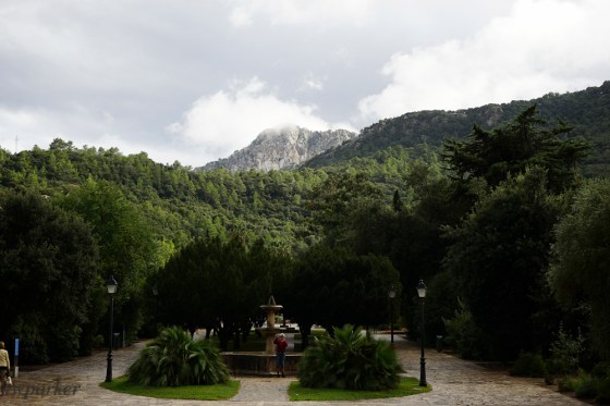 The view of the Serra Tramuntana from Lluc.