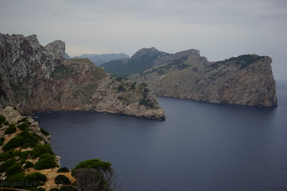 From this height the water looks perfectly smooth!