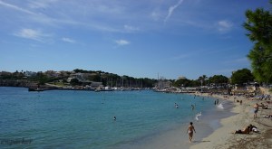 This is the beach at Portocristo - both beach and harbor right in the middle of town.