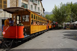 The famous wooden train of Soller