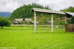 Slovenian hay racks - the kozolec