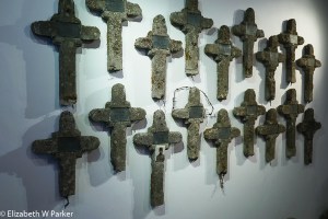 Entry wall of the Kobarid Museum. Sober reminder of what war really means.