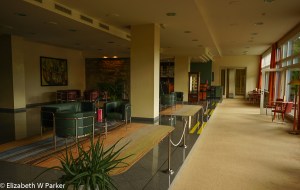 The lobby of the Hotel Plitvice, state-owned and run.