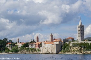 Rab Town, seen from the sea