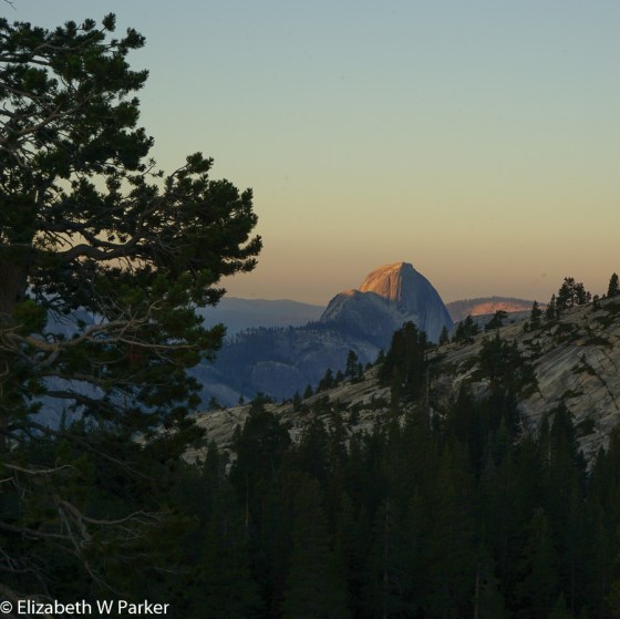 Half Dome from Olmsted Point about 6:00 am.