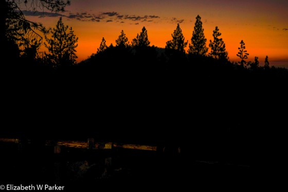Fiery sunset - Stanislaus National Forest