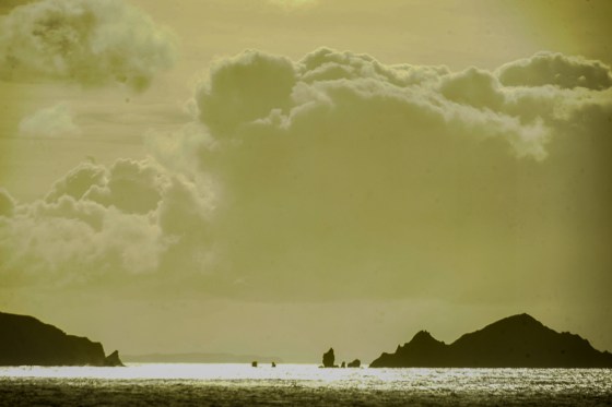 Sailing away from cape Horn and South America