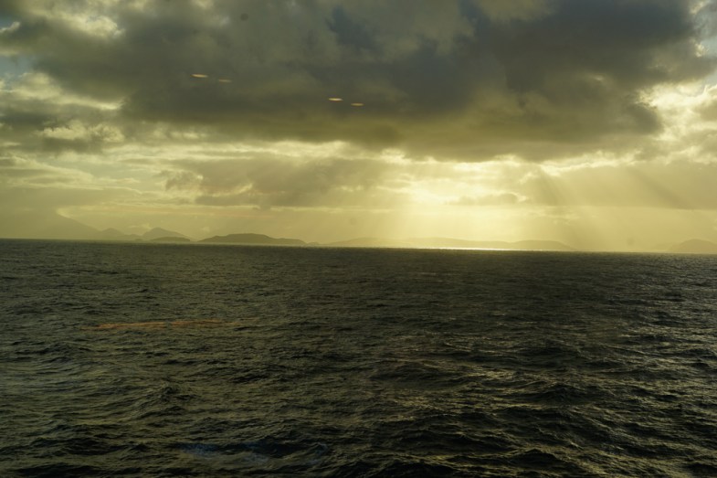 Chilean fiords at dawn