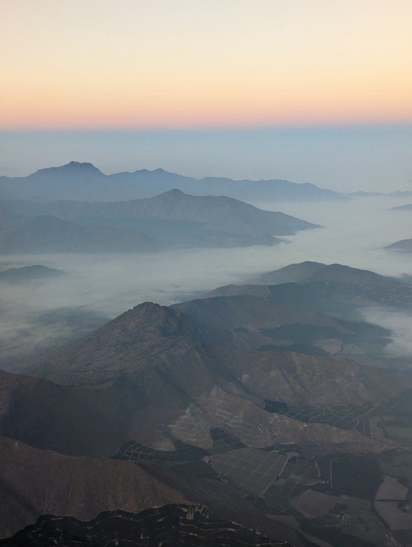 Clouds in the Andes Mountains